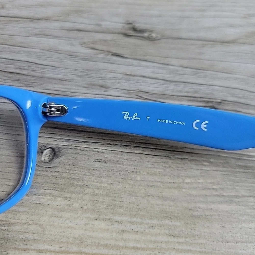 Ray-Ban Junior Eyeglasses RB‎ 1528 3659 48-16 130mm Black Blue Frames Only Kids